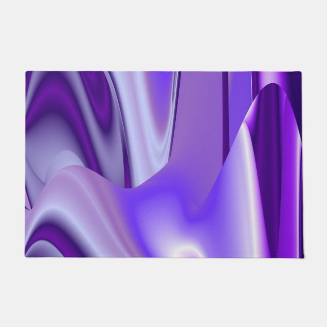 Tapete Sonhos de Arco-Íris de Flor Roxo (Frente)