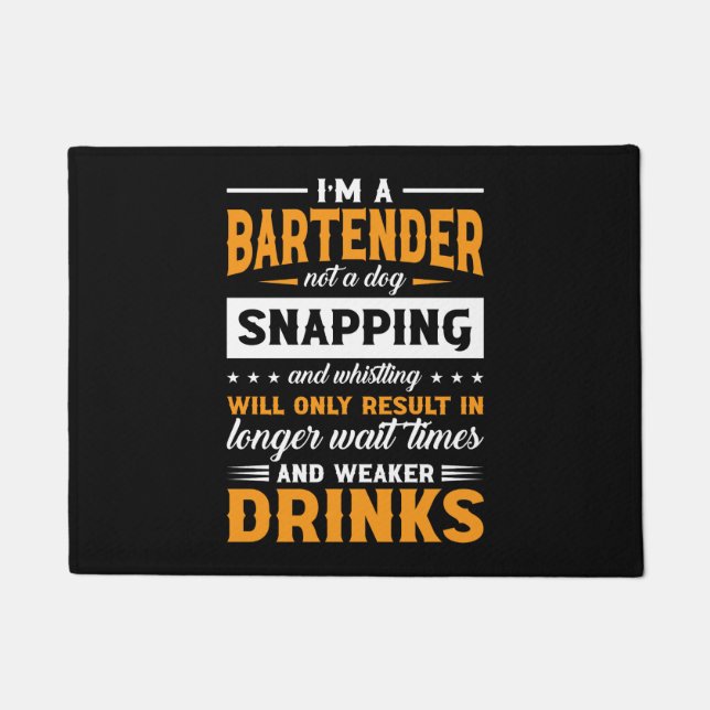 Tapete Sou um Barman, não um Cachorro, Bar de Bartender d (Frente)