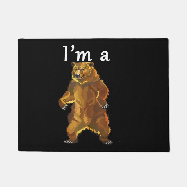 Tapete Sou um Urso Grizzly e Ursos Marrons (Frente)