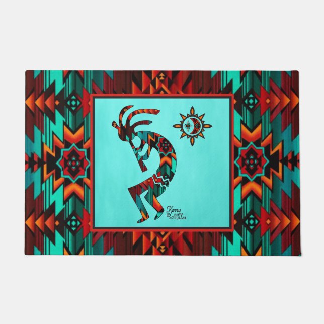 Tapete Southwest Kokopelli Doormat (Frente)