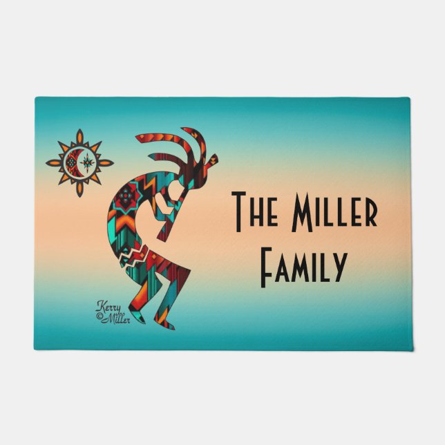 Tapete Southwest Kokopelli Doormat (Frente)