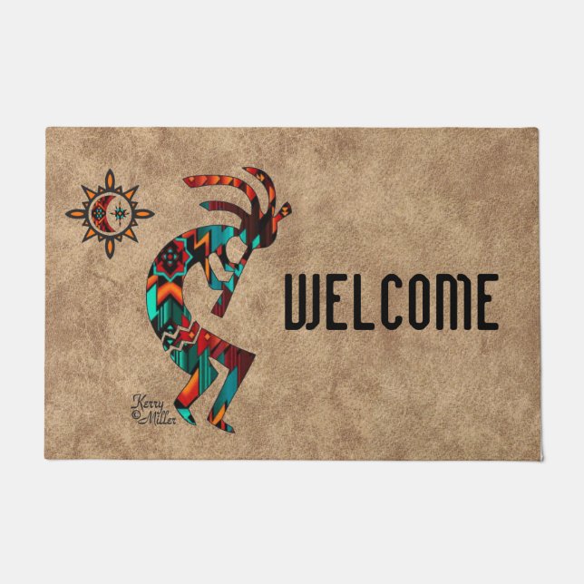 Tapete Southwest Kokopelli Doormat (Frente)
