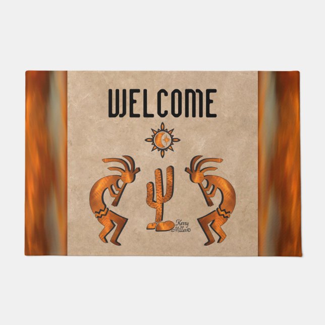 Tapete Southwest Kokopelli Doormat (Frente)