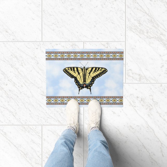 Tapete Southwest Yellow Swallowtail Butterfly Blue Sky (Interior)
