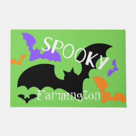 Tapete Spooky Bats Green