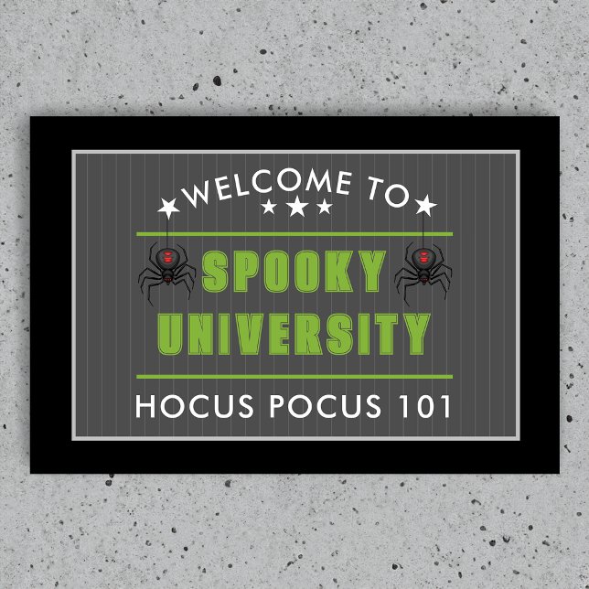 Tapete Spooky University Hocus Pocus Halloween (Criador carregado)