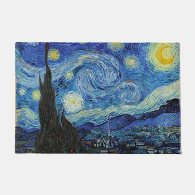 Tapete Starry Night, Vincent van Gogh (Frente)