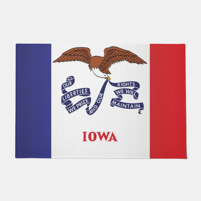Tapete State Flag of Iowa, EUA (Frente)
