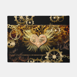 Tapete Steampunk, coração maravilhoso com engrenagens