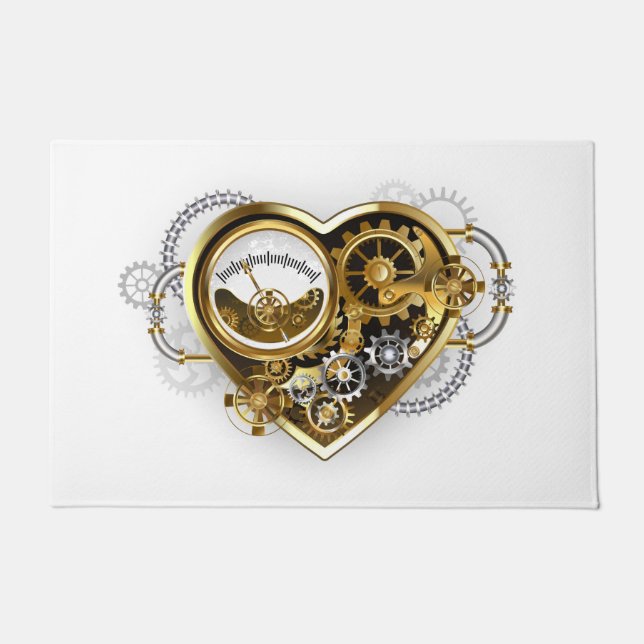 Tapete Steampunk Heart with a Manometer (Frente)