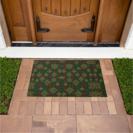 Tapete Steampunk Snowflake Red and Green Tartan