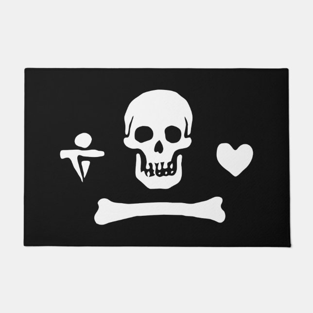 Tapete Stede Bonnet Pirate Flag Jolly Roger (Frente)