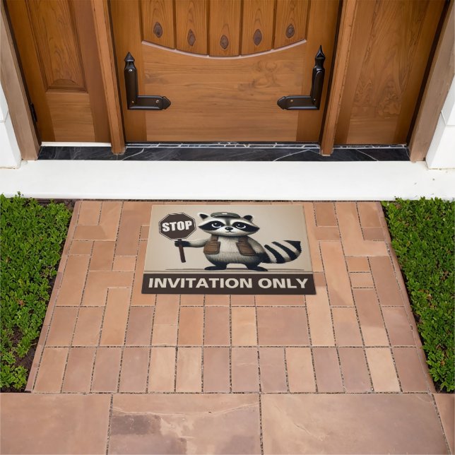 Tapete Stop, Humorvoller Waschbär für exklusive Haushalte (Ar livre)