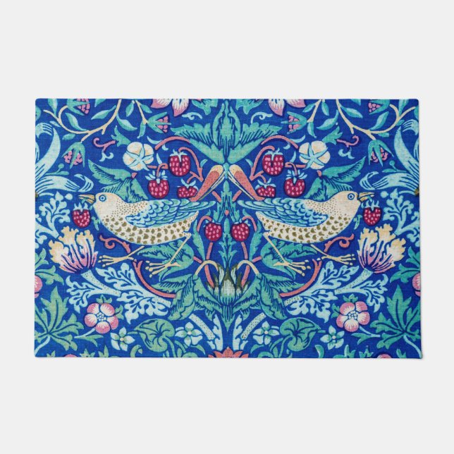 Tapete Strawberry Thef Blue, William Morris (Frente)