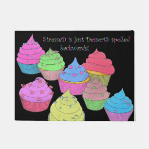 Tapete StresseD é esteira de porta de DessertS~Cupcakes