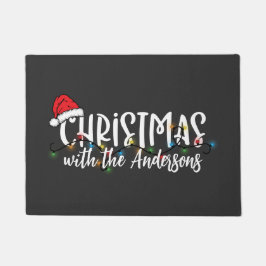 Tapete String Lights Santa Hat Natal