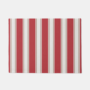 Tapete Stripes clássicas de mouse vermelho, branco e moch