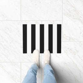 Tapete Stripes Negras e Brancas, Padrões Strike, Linhas