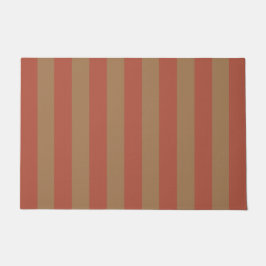 Tapete Stripes Verticais Espessas Terracotta Brown Stripe