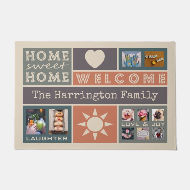 Tapete SUA esteira de porta feita sob encomenda do modelo (Frente)