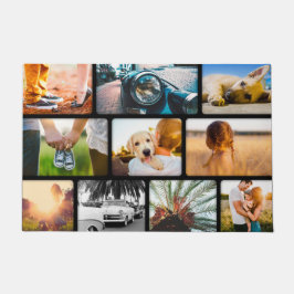 Tapete Suas fotos colagem de porta preta