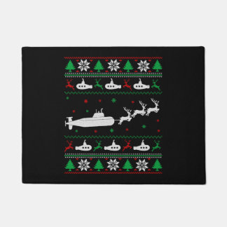 Tapete Submarino Submarino marinho Suéter de Natal Feio