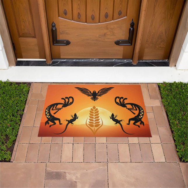 Tapete Sudoeste de Phoenix Kokopelli Doormat (Ar livre)