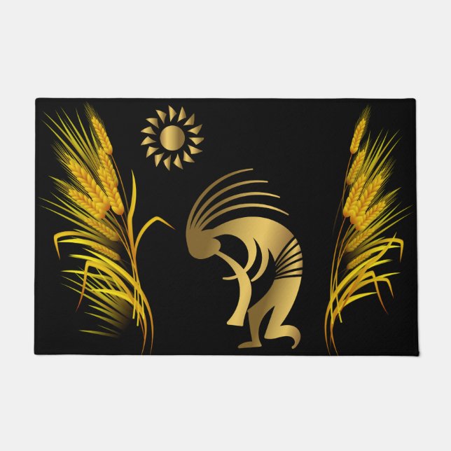 Tapete Sudoeste Springtime Kokopelli Doormat (Frente)