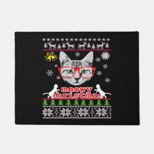 Tapete Suéter de Natal Feio do Gato Meowy Gato Natal