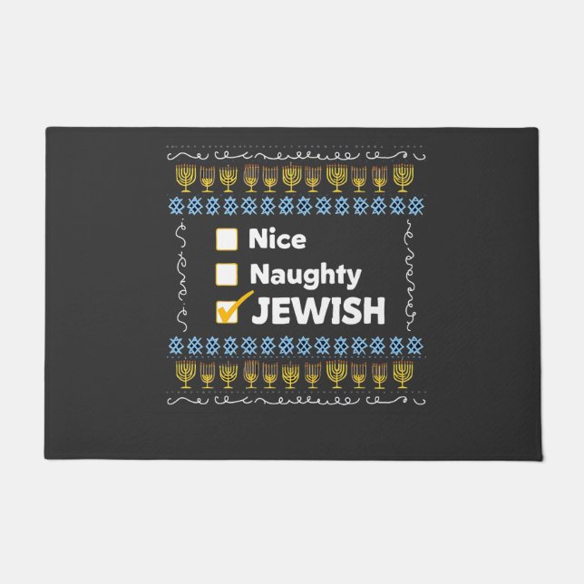 Tapete Suéter malvado Hanukkah Ugly (Frente)