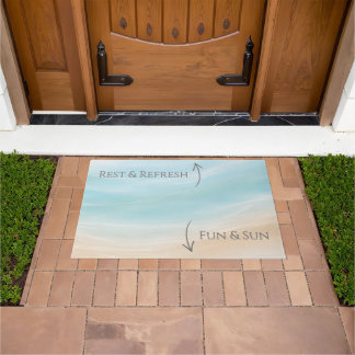 Tapete Sun & Fun / Rest & Refresh Beach House Welcome Mat
