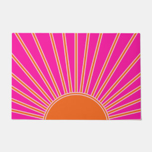 Tapete Sun Sunrise Hot Pink E Orange Preppy Sunshor