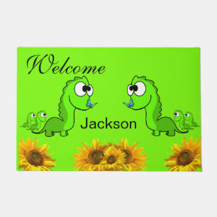 Tapete Sunflower Dinsoaur Door Mat