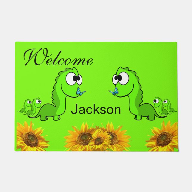 Tapete Sunflower Dinsoaur Door Mat (Frente)