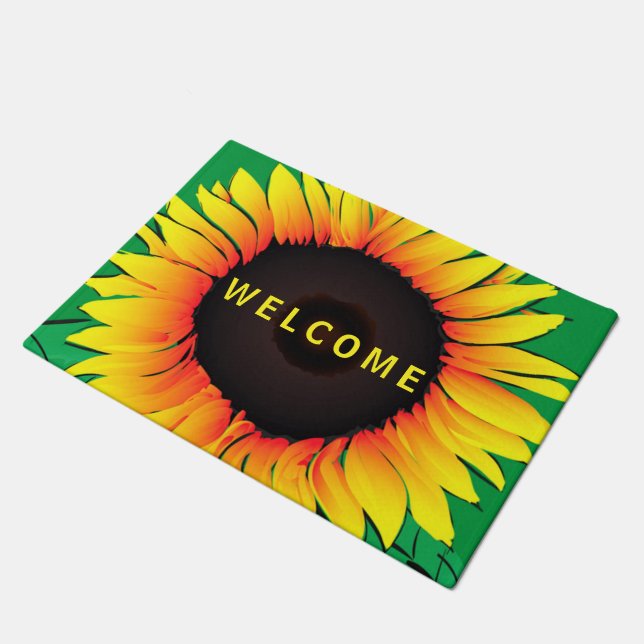 Tapete Sunflower Doormat Welcome (Inclinado)