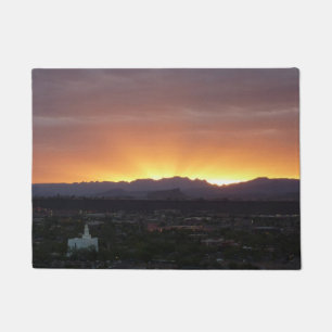 Tapete Sunrise sobre Ruas. George Utah Landscape