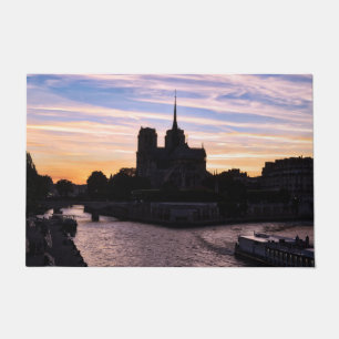 Tapete Sunset on Notre Dame de Paris - Paris, França