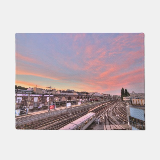 Tapete Sunset Over Spittelau, Viena Áustria (Frente)