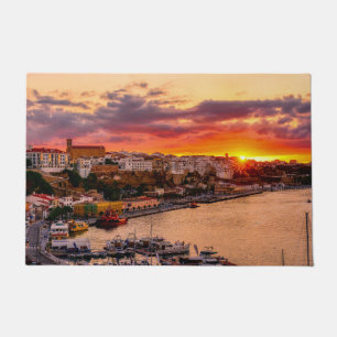Tapete Sunset sobre Mahon harbor - Menorca, Espanha