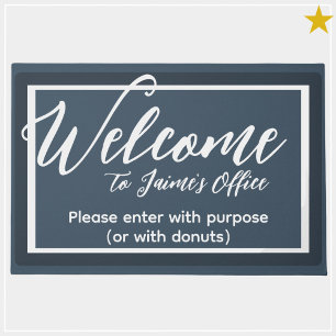 Tapete Tabuleiro de Portas do Office com Nome Personaliza