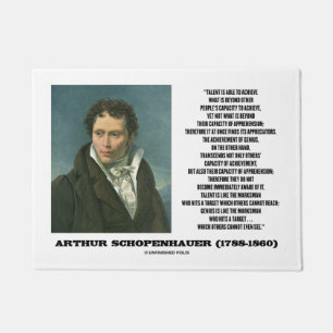 Tapete Talento de Arthur Schopenhauer contra citações d