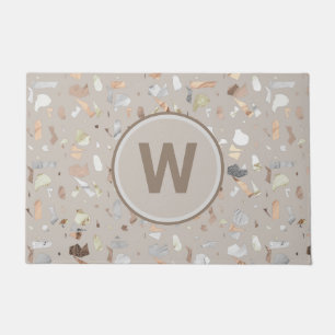 Tapete Tan Italiano Terrazzo Azulejo Monograma