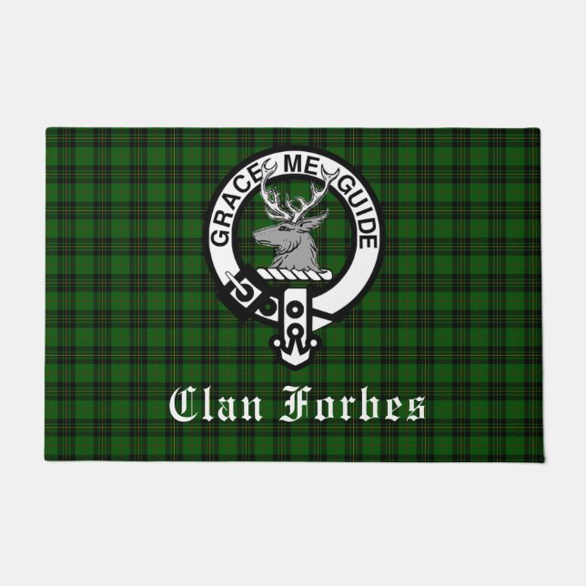 Tapete Tartan e Brasão Clan Forbes   (Frente)
