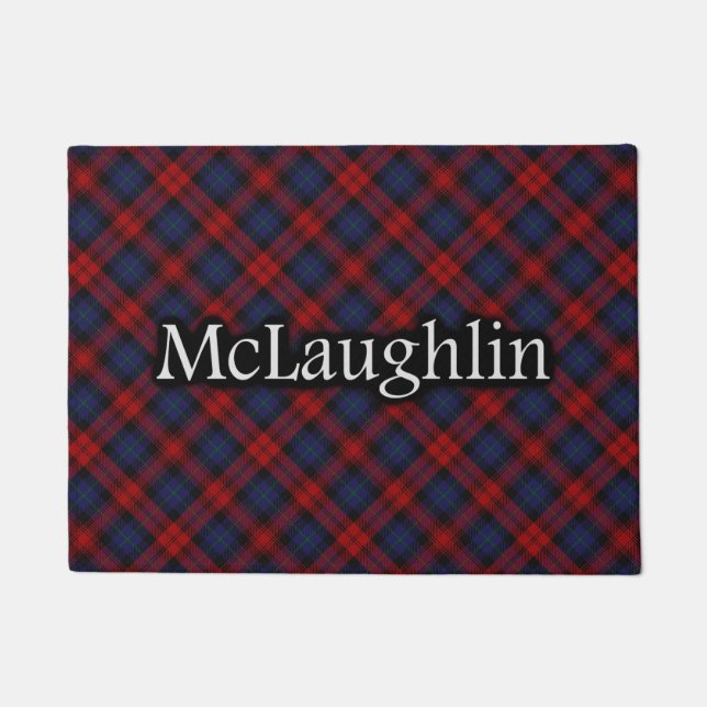 Tapete Tartan escocês de McLaughlin MacLachlan do clã (Frente)