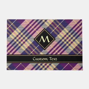 Tapete Tartan roxo, Dourado e azul