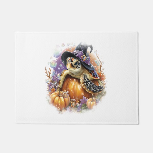 Tapete Tartaruga do Mar Halloween (Frente)
