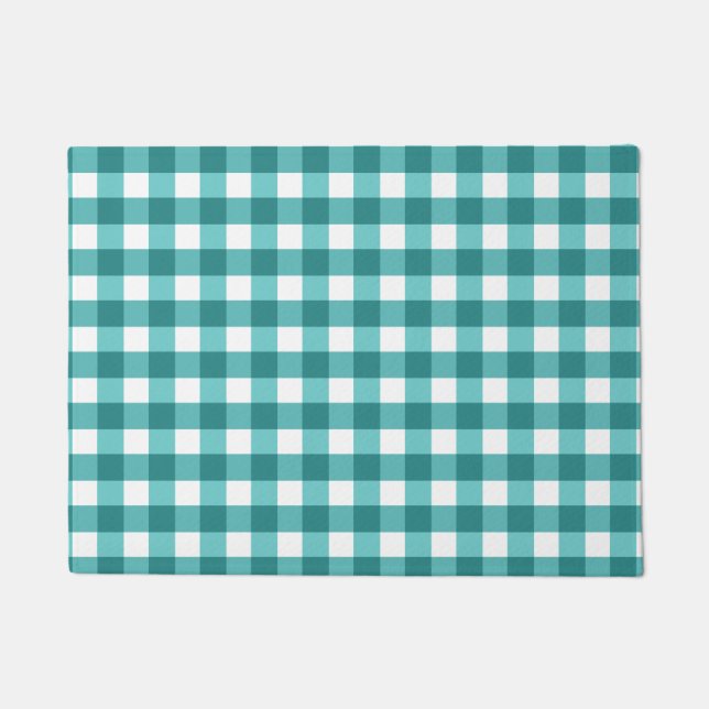 Tapete Teal Gingham (Frente)
