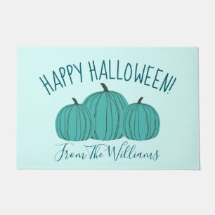 Tapete Teal Pumpkin Happy Halloween Doormat