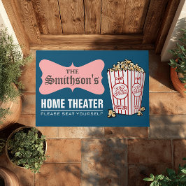 Tapete Teatro em Casa Personalizado com Nome da Família