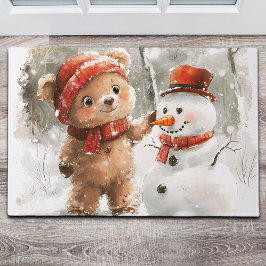 Tapete Teddy Bear e Snowman